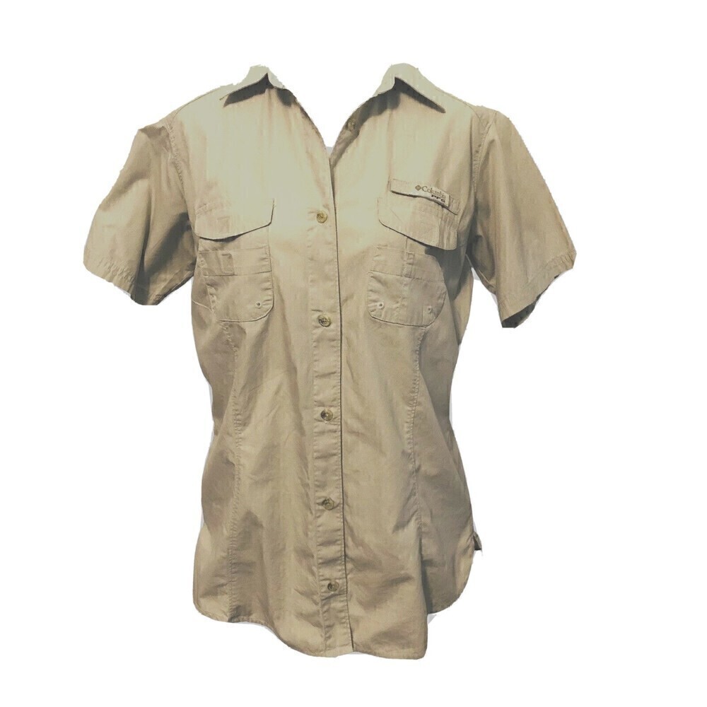 Columbia PFG Women's Short Sleeve Fishing Shirt Sz S (See Photos) #1078